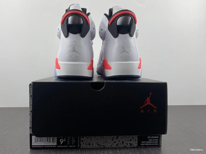 Cheap TBK Infrared Retro Jordan (2014) White 384664-123 6 0709